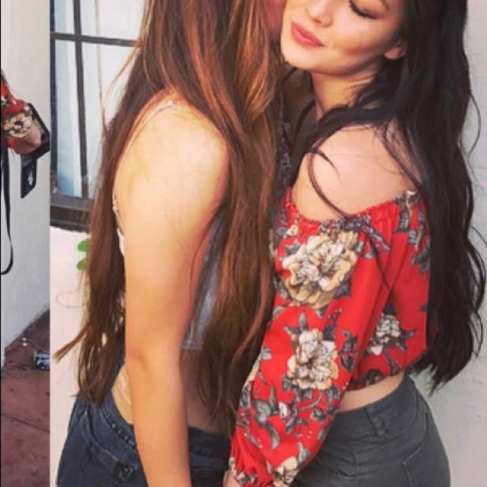 Off the shoulder cropped blouse - worn twice